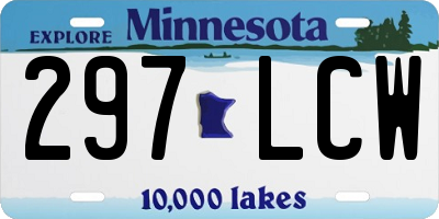 MN license plate 297LCW