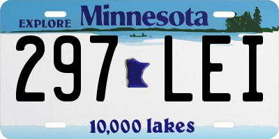 MN license plate 297LEI