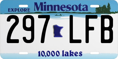 MN license plate 297LFB