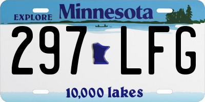 MN license plate 297LFG