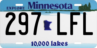 MN license plate 297LFL