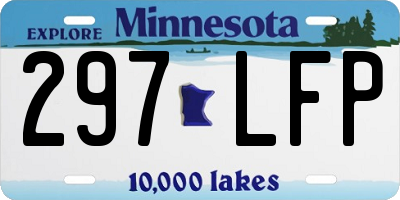 MN license plate 297LFP