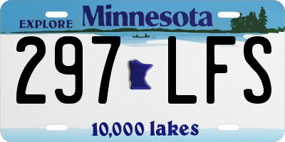 MN license plate 297LFS