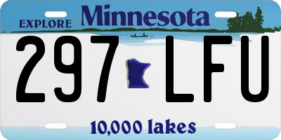 MN license plate 297LFU