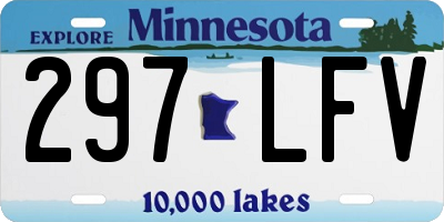 MN license plate 297LFV