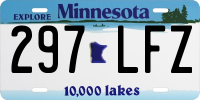 MN license plate 297LFZ