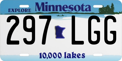 MN license plate 297LGG