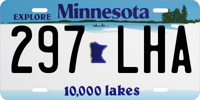 MN license plate 297LHA
