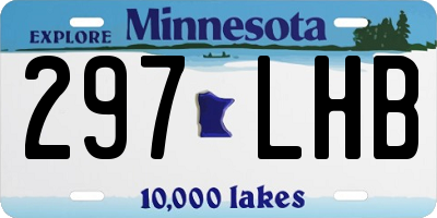 MN license plate 297LHB