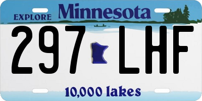 MN license plate 297LHF