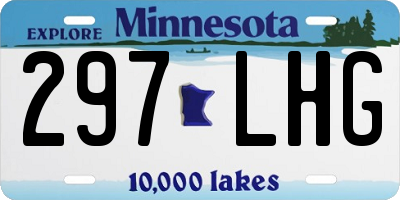 MN license plate 297LHG