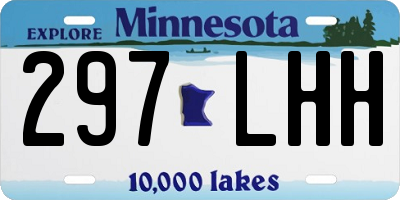 MN license plate 297LHH