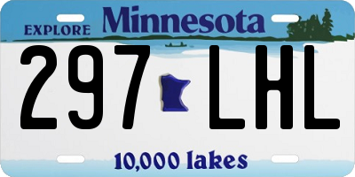MN license plate 297LHL