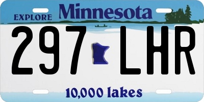 MN license plate 297LHR