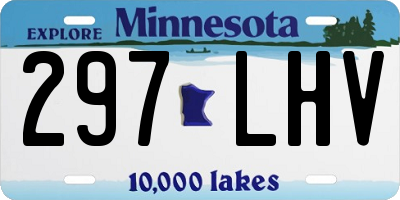 MN license plate 297LHV