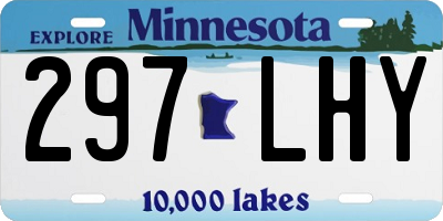 MN license plate 297LHY