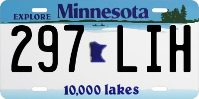MN license plate 297LIH