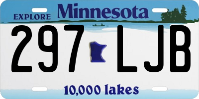 MN license plate 297LJB
