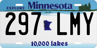 MN license plate 297LMY