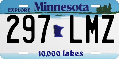 MN license plate 297LMZ