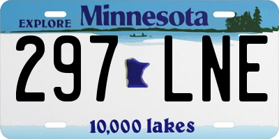 MN license plate 297LNE