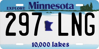 MN license plate 297LNG