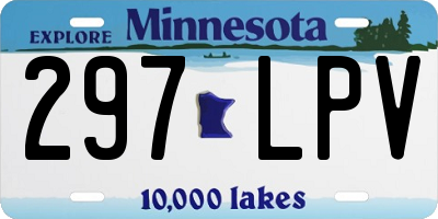 MN license plate 297LPV