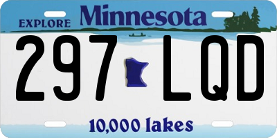 MN license plate 297LQD