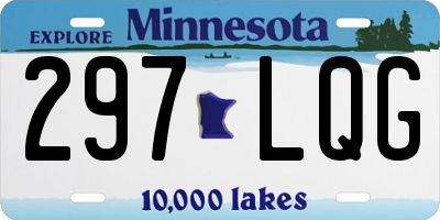 MN license plate 297LQG