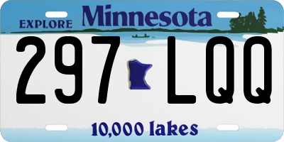 MN license plate 297LQQ