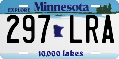 MN license plate 297LRA