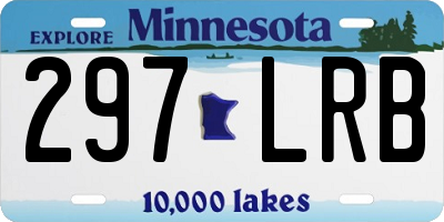 MN license plate 297LRB