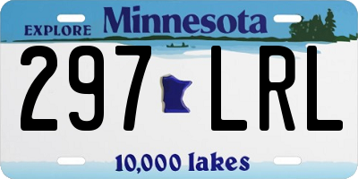 MN license plate 297LRL