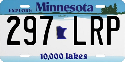 MN license plate 297LRP