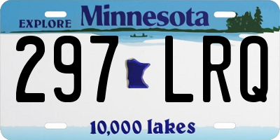MN license plate 297LRQ