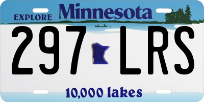 MN license plate 297LRS