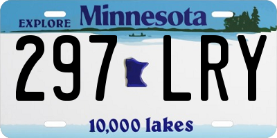 MN license plate 297LRY