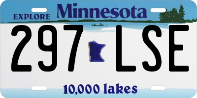 MN license plate 297LSE