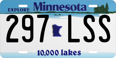 MN license plate 297LSS