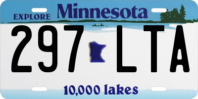 MN license plate 297LTA