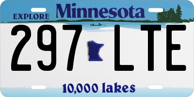 MN license plate 297LTE