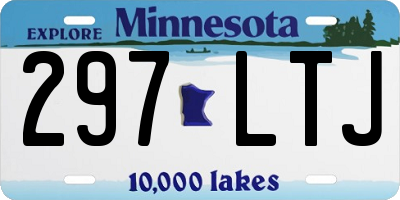 MN license plate 297LTJ