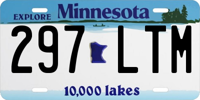 MN license plate 297LTM
