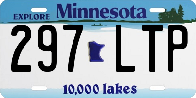 MN license plate 297LTP