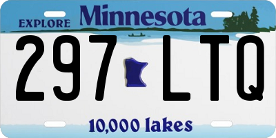 MN license plate 297LTQ