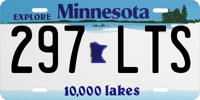 MN license plate 297LTS