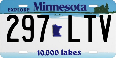 MN license plate 297LTV