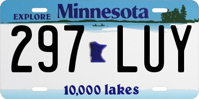 MN license plate 297LUY