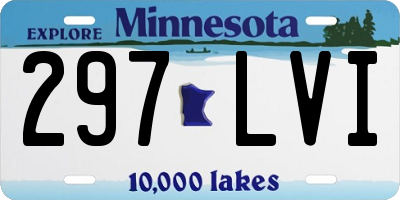MN license plate 297LVI