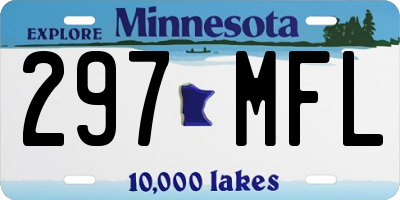 MN license plate 297MFL
